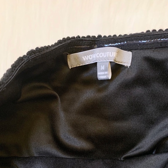 Wow Couture Chevron Sequin Strapless Mini Dress - Picture 5 of 5